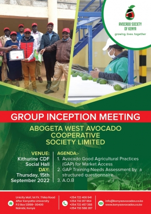 ABOGETA WEST AVOCADO COOPERATIVE SOCIETY GROUP MEETING